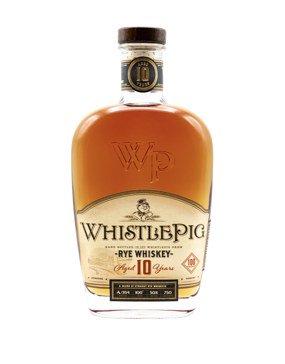WHISTLEPIG 10 YEAR 100 PROOF RYE WHISKEY 750 ML