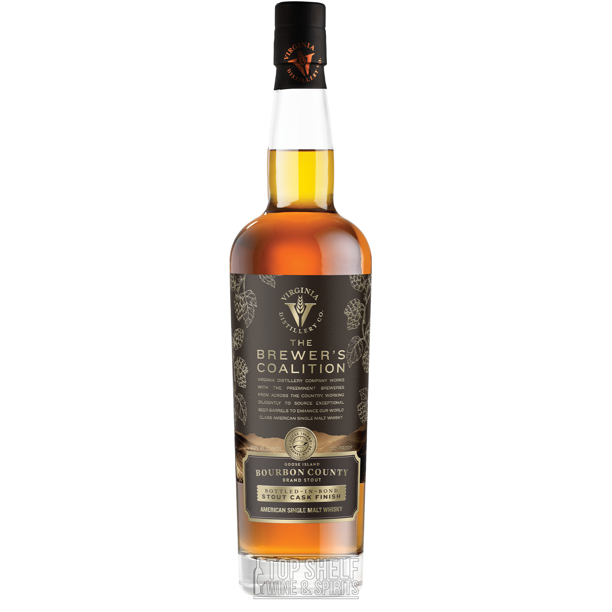 Virginia Distilling Bourbon County Stout Cask Brewer's Coalition Single Malt Whiskey