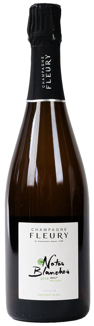 Champagne Fleury Notes Blanches Brut Nature 2016  Front Bottle Shot