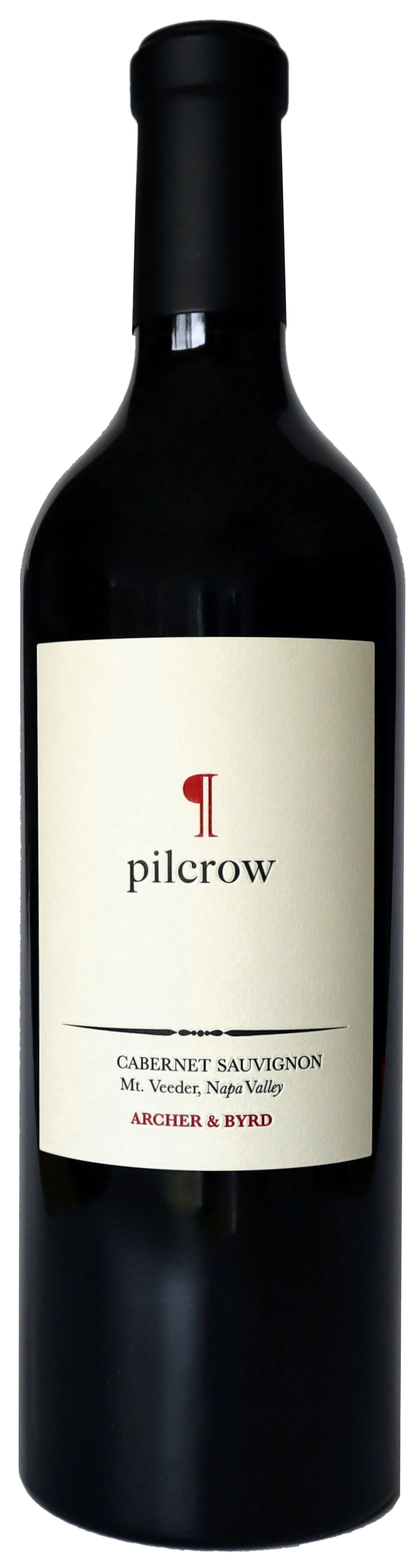 Pilcrow Archer & Byrd Cabernet Sauvignon 2021  Front Bottle Shot
