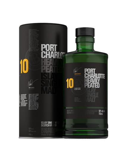 BRUICHLADDICH® PORT CHARLOTTE 10 HEAVILY PEATED ISLAY SINGLE MALT 750 ML