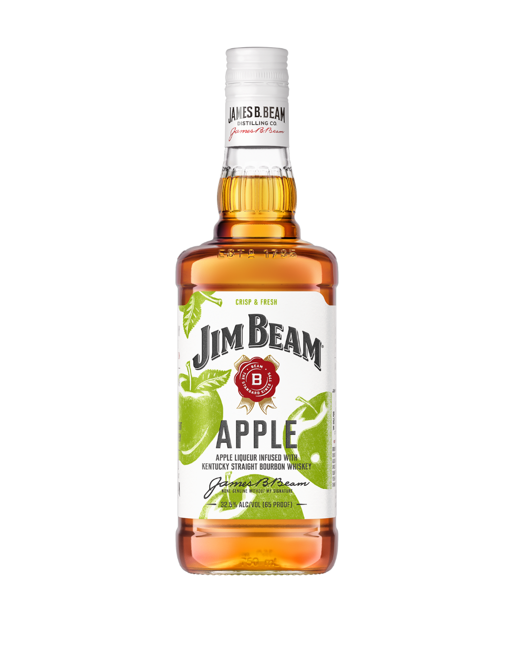 JIM BEAM APPLE BOURBON WHISKEY 750 ML