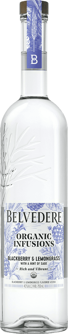 Belvedere Organic Infusions Blackberry & Lemongrass Vodka (750Ml)