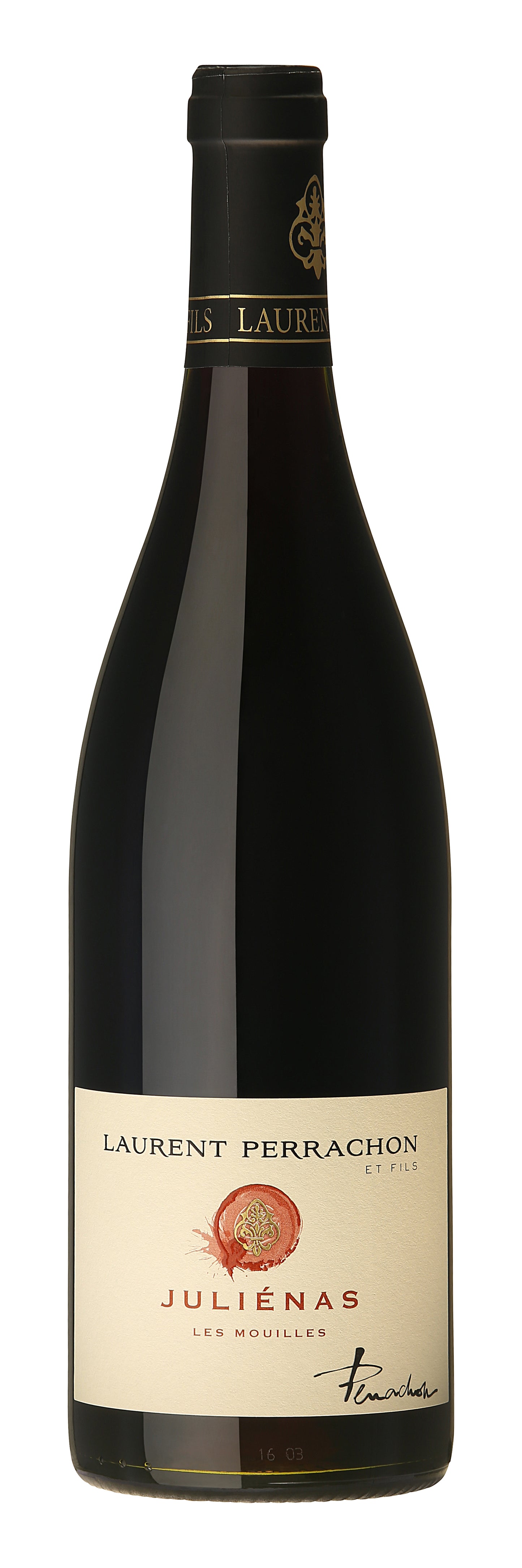 Laurent Perrachon et Fils Julienas Les Mouilles 2021  Front Bottle Shot