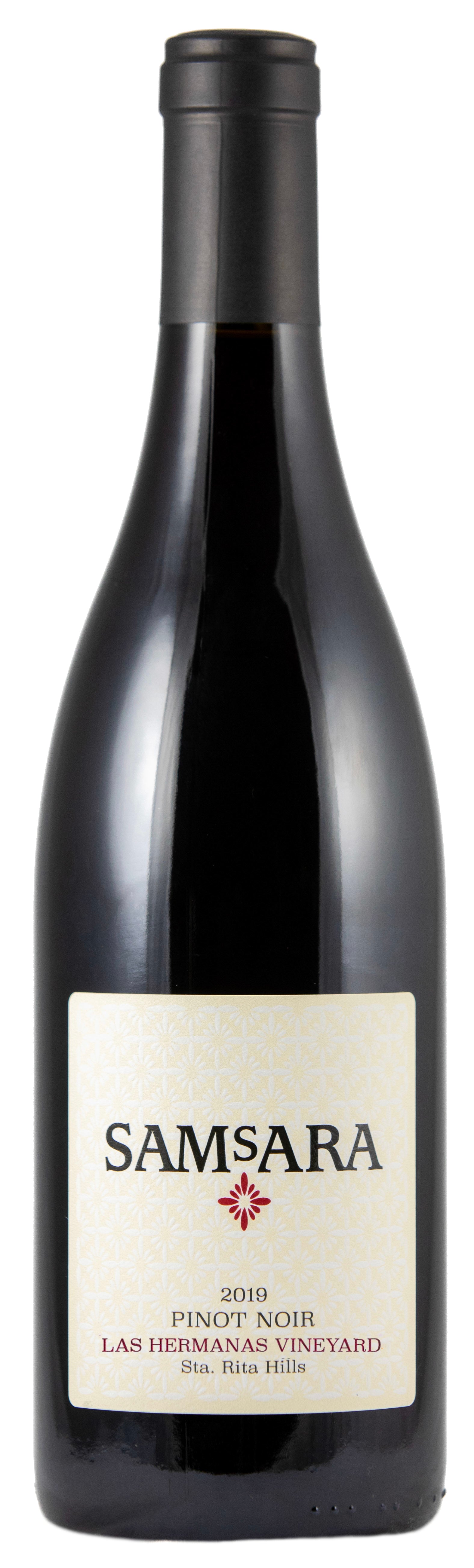 SAMsARA Las Hermanas Vineyard Pinot Noir 2019  Front Bottle Shot