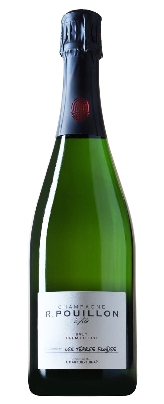 R. Pouillon et Fils Les Terres Froides Brut Premier Cru  Front Bottle Shot