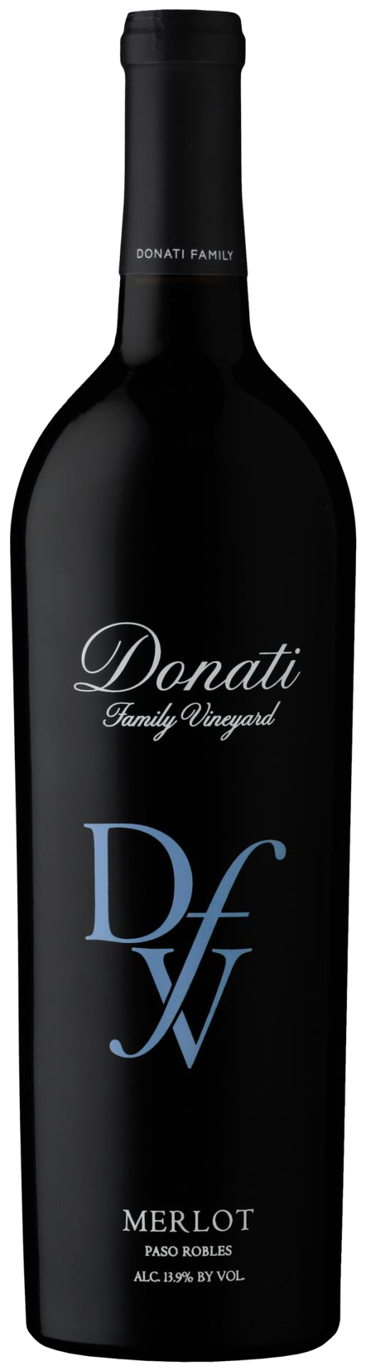 Donati Family Vineyards Merlot 2021  Front Bottle Shot