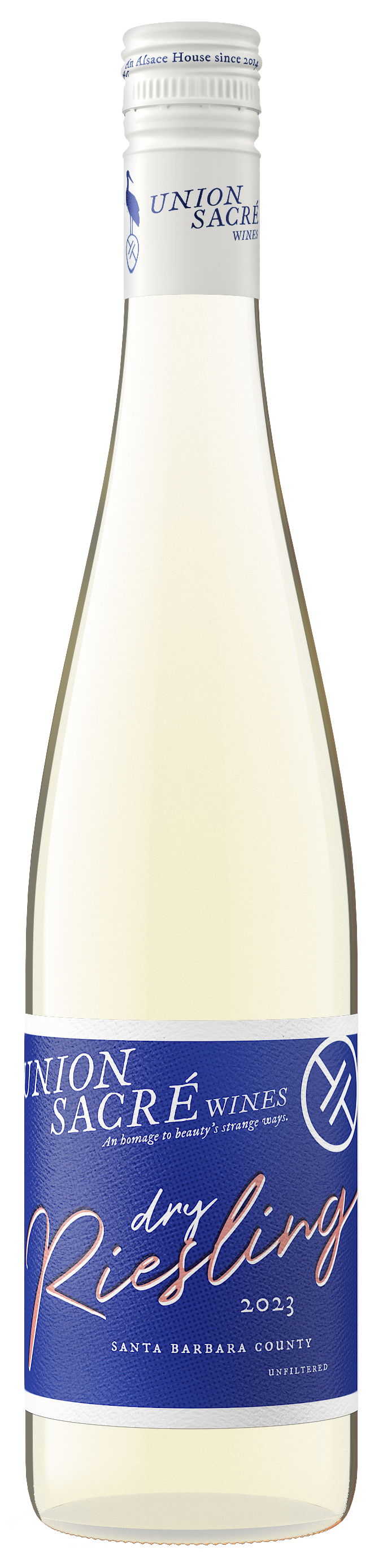 Union Sacre Dry Riesling 2023  Front Bottle Shot