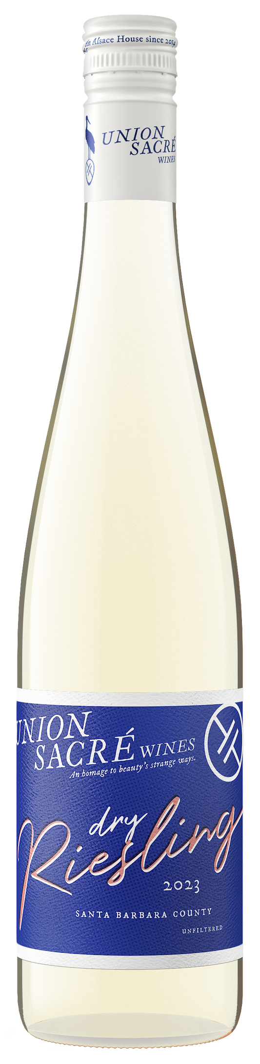 Union Sacre Dry Riesling 2023  Front Bottle Shot