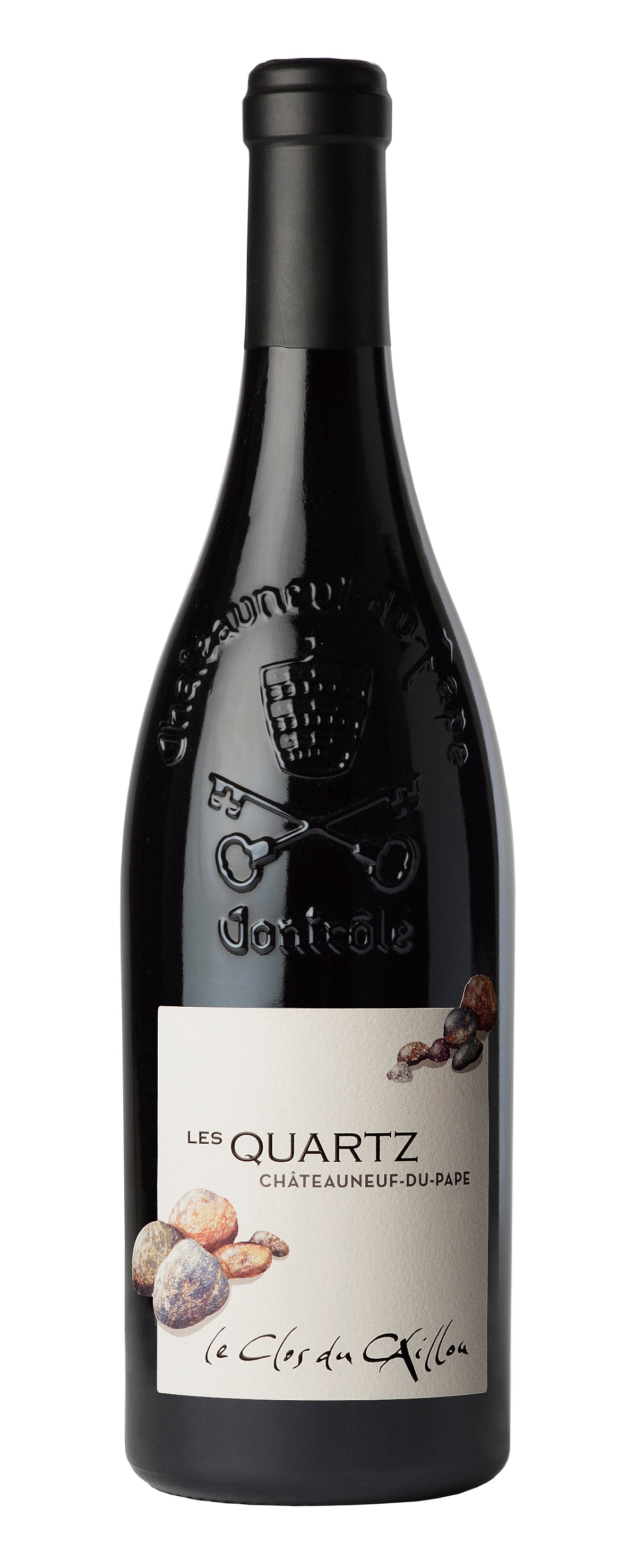 Clos du Caillou Chateauneuf-du-Pape Les Quartz 2021  Front Bottle Shot