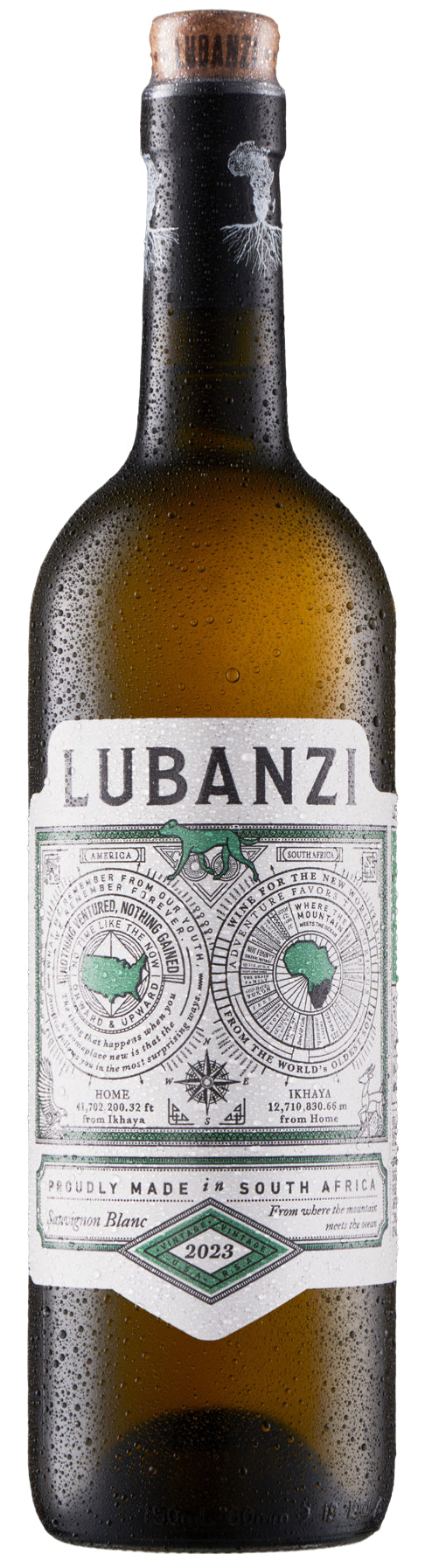 Lubanzi Sauvignon Blanc 2023  Front Bottle Shot