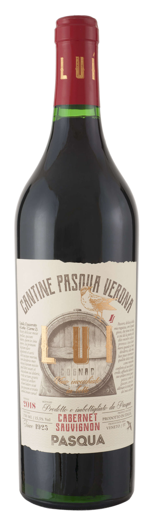 Pasqua Lui Cabernet Sauvignon 2018  Front Bottle Shot