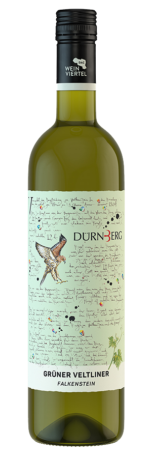 Weingut Durnberg Weinviertel Falkenstein Gruner Veltliner 2023  Front Bottle Shot
