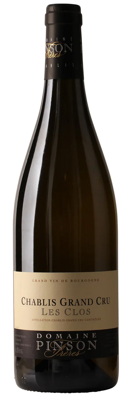 Domaine Pinson Freres Chablis Les Clos Grand Cru 2022  Front Bottle Shot