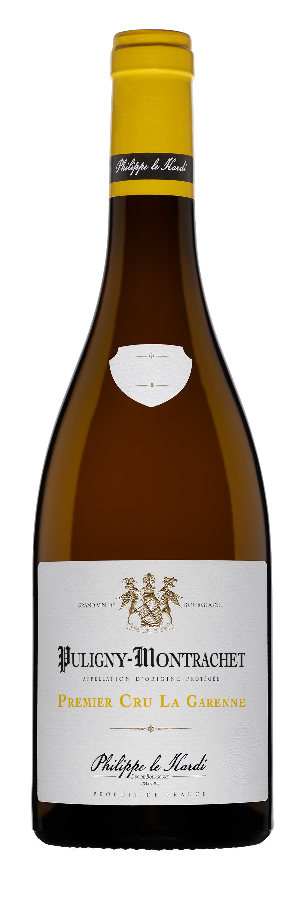 Philippe le Hardi Puligny-Montrachet La Garenne Premier Cru 2022  Front Bottle Shot