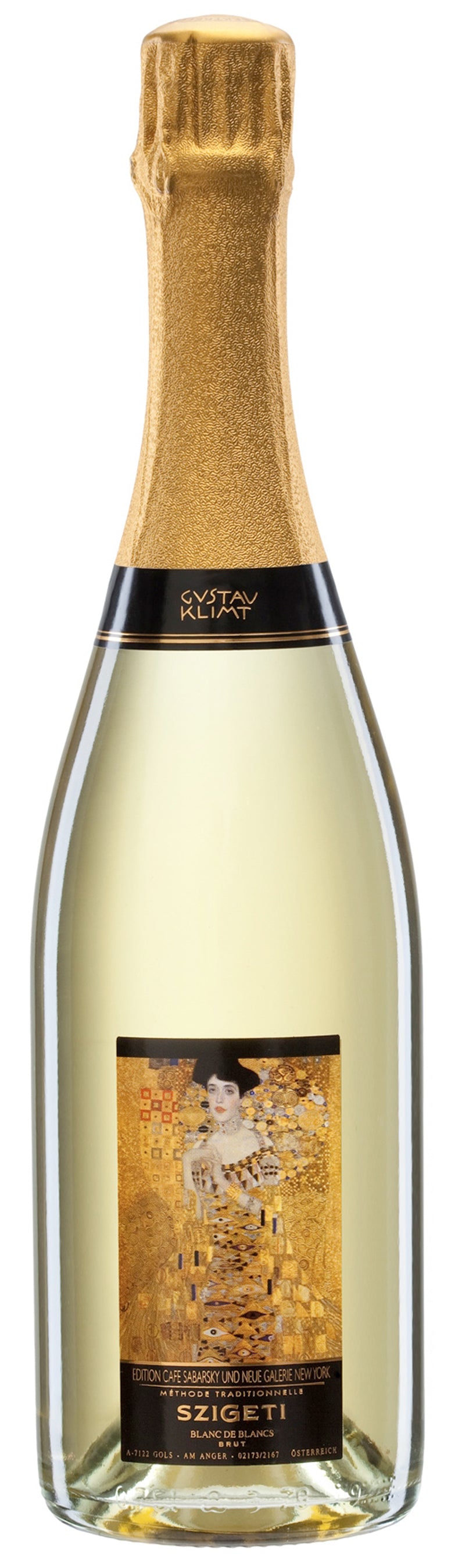 Szigeti Klimt Blanc de Blanc 2018  Front Bottle Shot