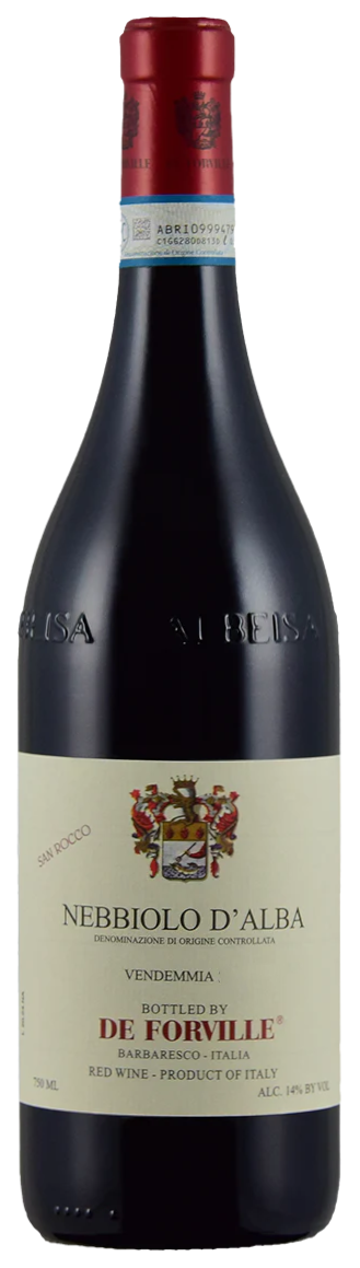 De Forville Nebbiolo d'Alba San Rocco 2022  Front Bottle Shot