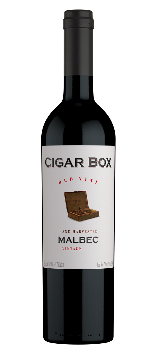 Cigar Box Old Vine Malbec 2022  Front Bottle Shot