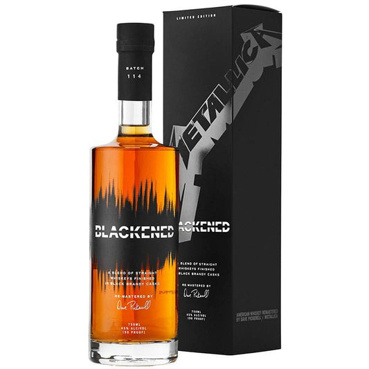 Blackened Black Album Batch 114 Metallica Whiskey Limited Edition 750ml