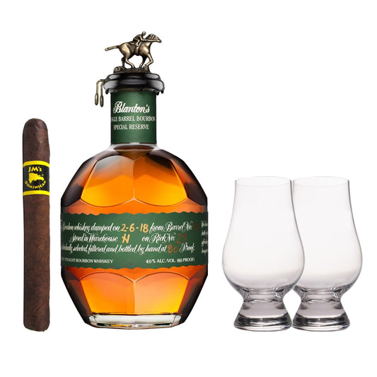 Blanton's Green Label with Glencairn Set & Cigar