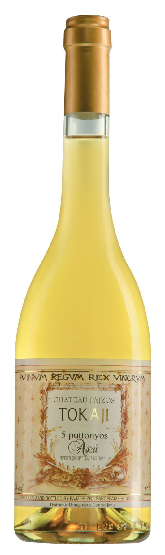 Chateau Pajzos 5 Puttonyos (500 ML) 2016  Front Bottle Shot