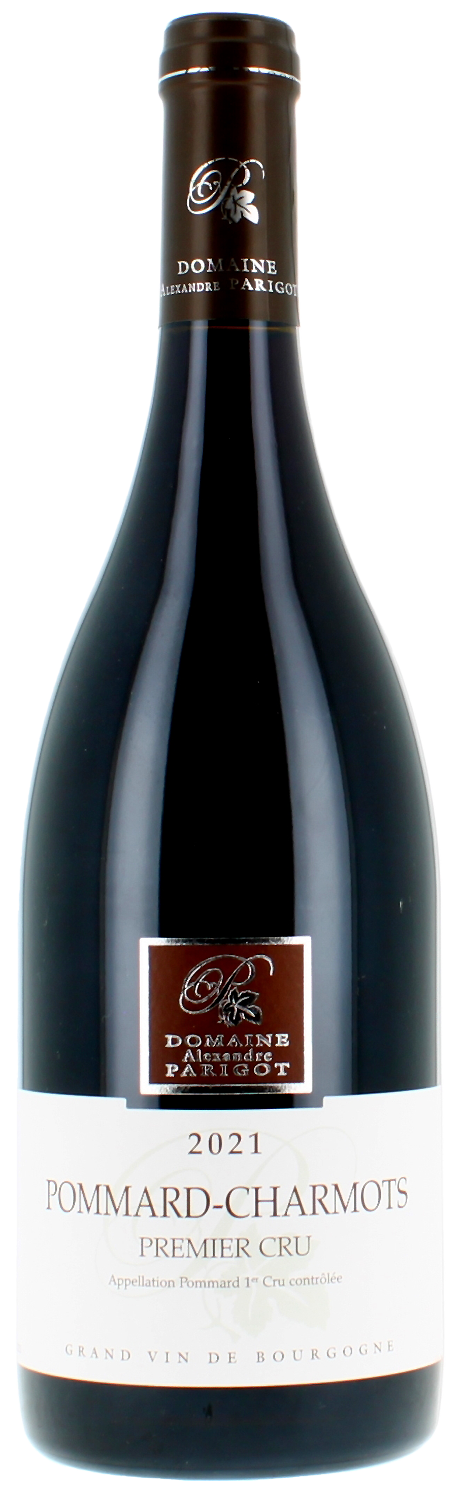 Domaine Parigot Pommard-Charmots Premier Cru 2021  Front Bottle Shot