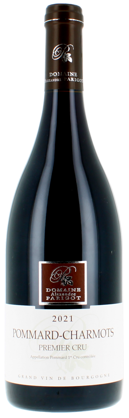 Domaine Parigot Pommard-Charmots Premier Cru 2021  Front Bottle Shot