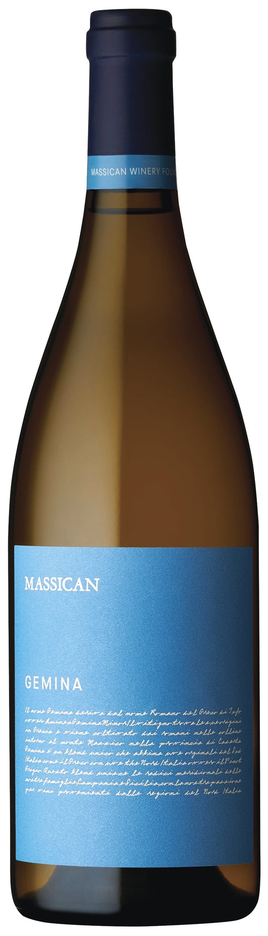 Massican Gemina White 2024  Front Bottle Shot