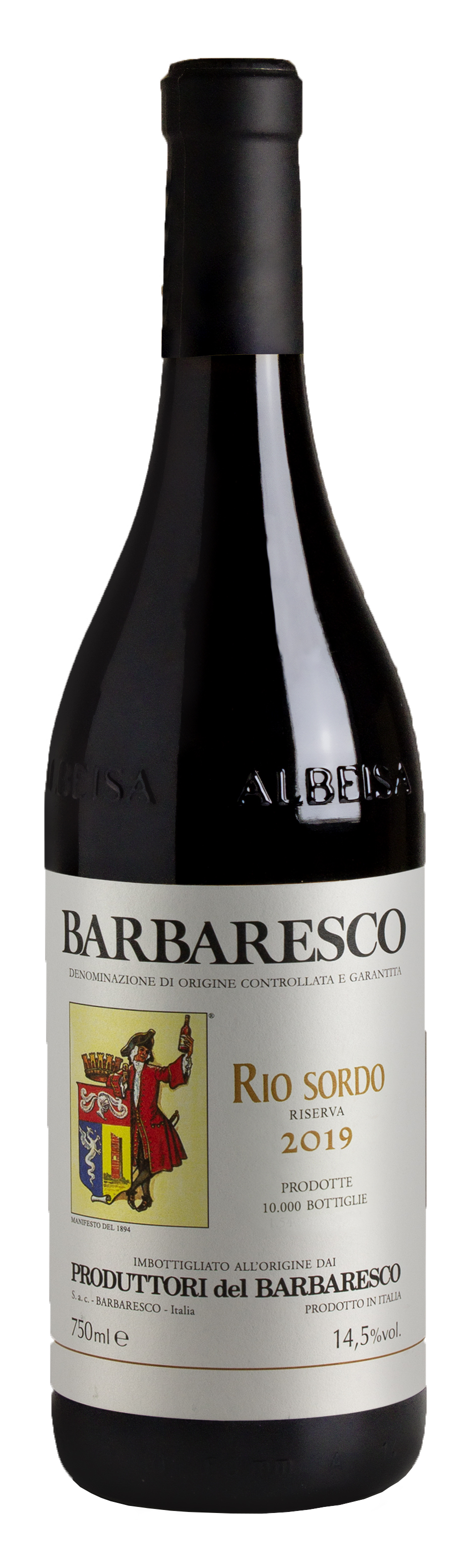 Produttori del Barbaresco Barbaresco Rio Sordo Riserva 2019  Front Bottle Shot