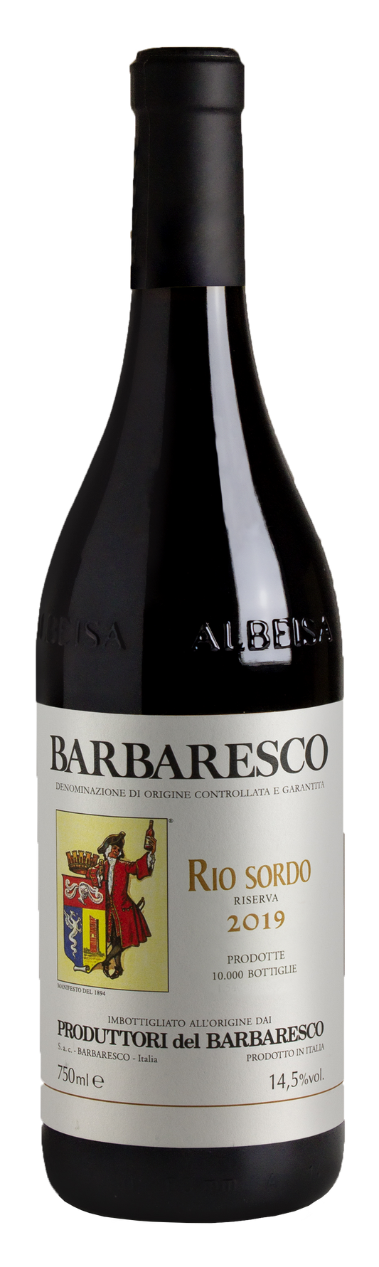 Produttori del Barbaresco Barbaresco Rio Sordo Riserva 2019  Front Bottle Shot