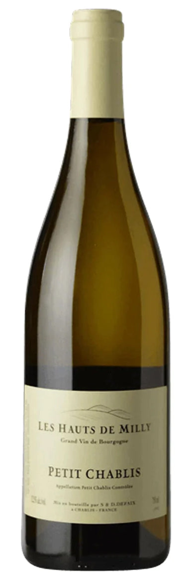 Les Hauts De Milly Petit Chablis 2023  Front Bottle Shot