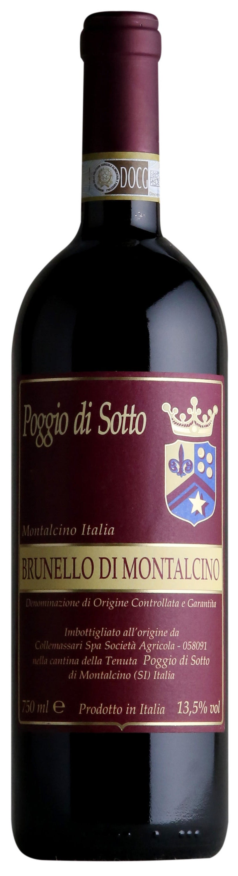 Poggio di Sotto Brunello di Montalcino 2018  Front Bottle Shot