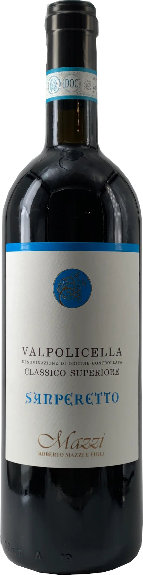 Mazzi Valpolicella Classico Superiore Sanperetto 2020  Front Bottle Shot