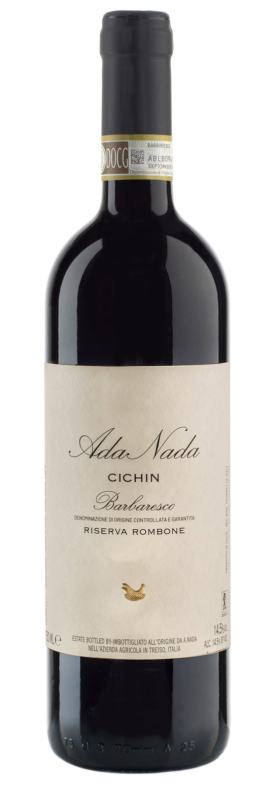 Ada Nada Barbaresco Cichin Riserva Rombone 2017  Front Bottle Shot