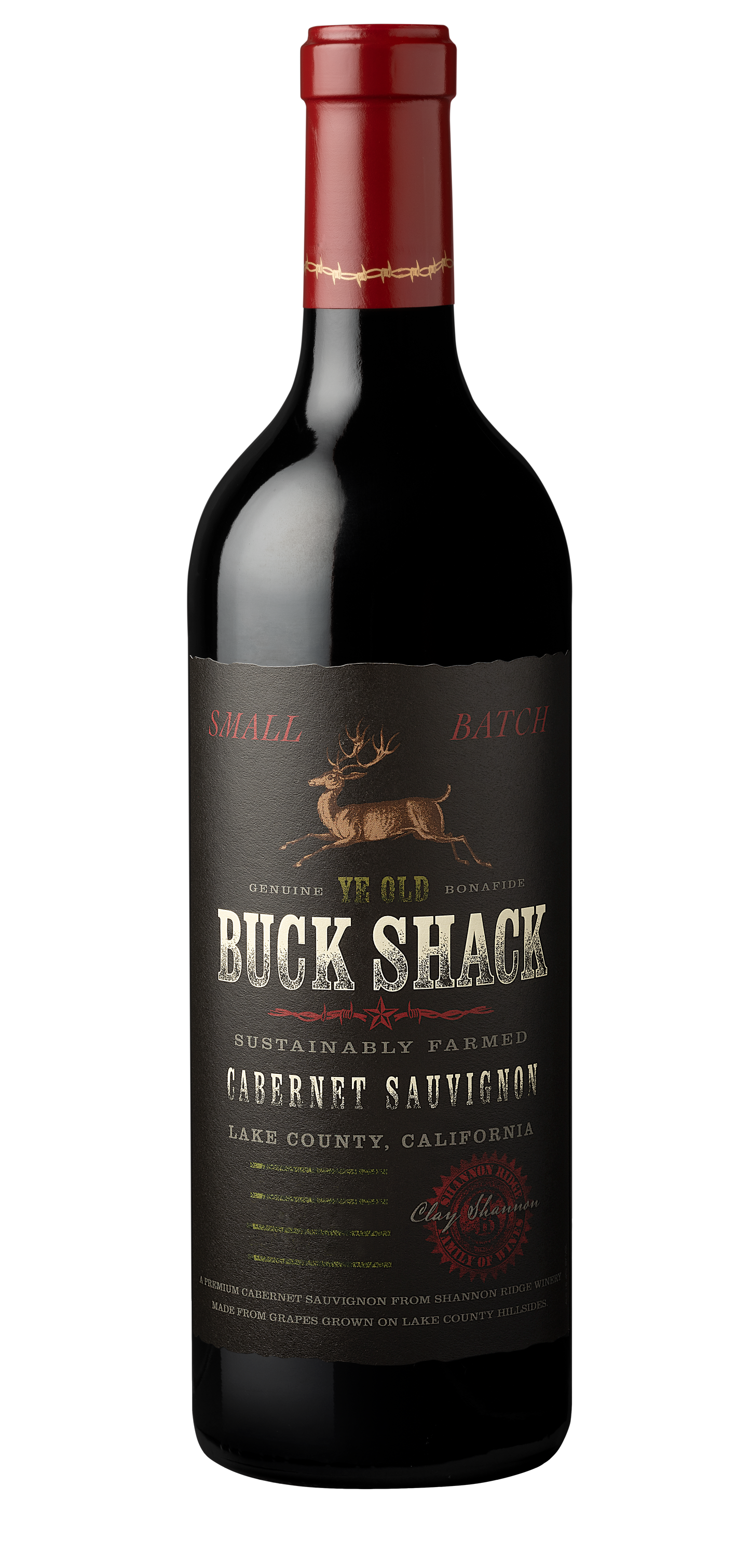 Shannon Ridge Buck Shack Cabernet Sauvignon 2021  Front Bottle Shot