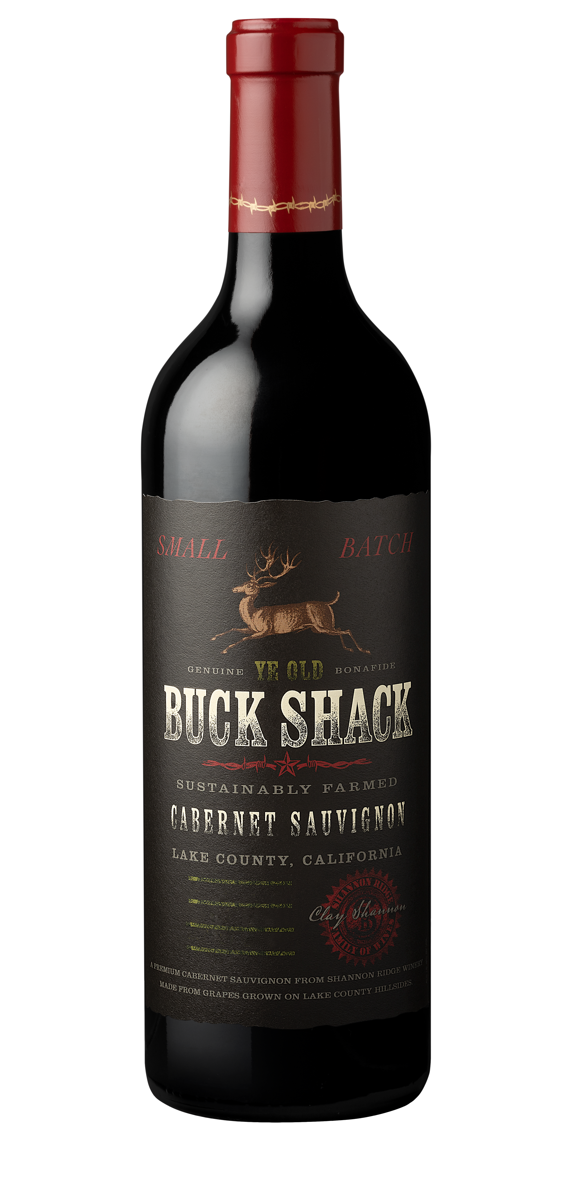 Shannon Ridge Buck Shack Cabernet Sauvignon 2021  Front Bottle Shot