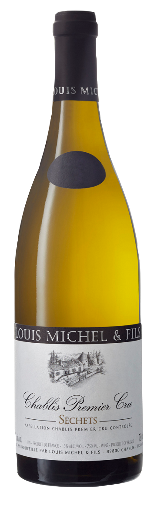 Louis Michel Chablis Sechets Premier Cru 2022  Front Bottle Shot