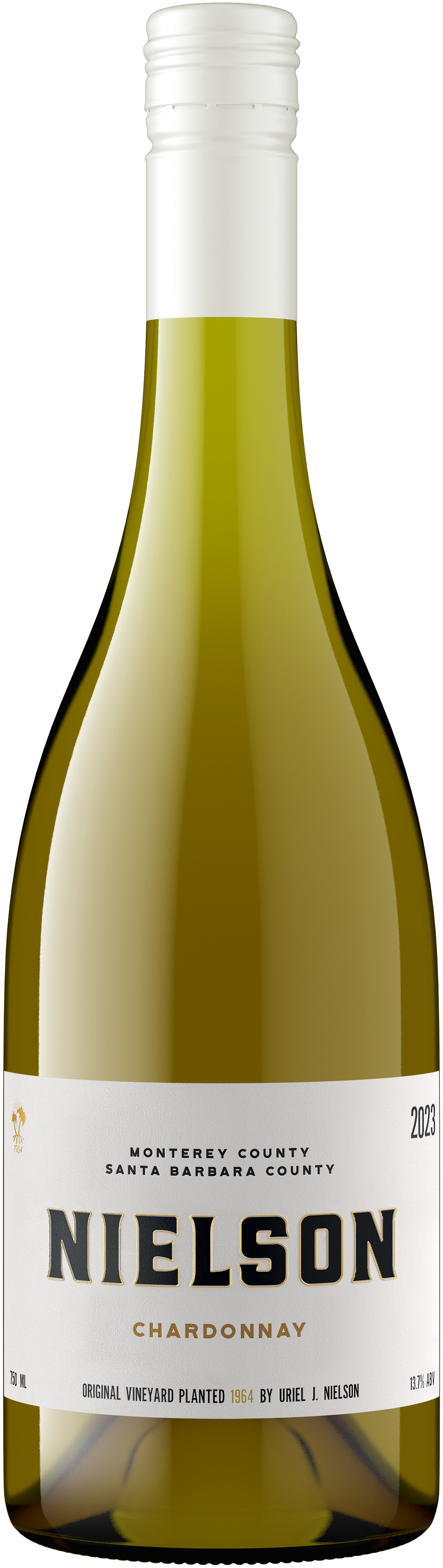 Nielson Monterey-Santa Barbara Chardonnay 2023  Front Bottle Shot