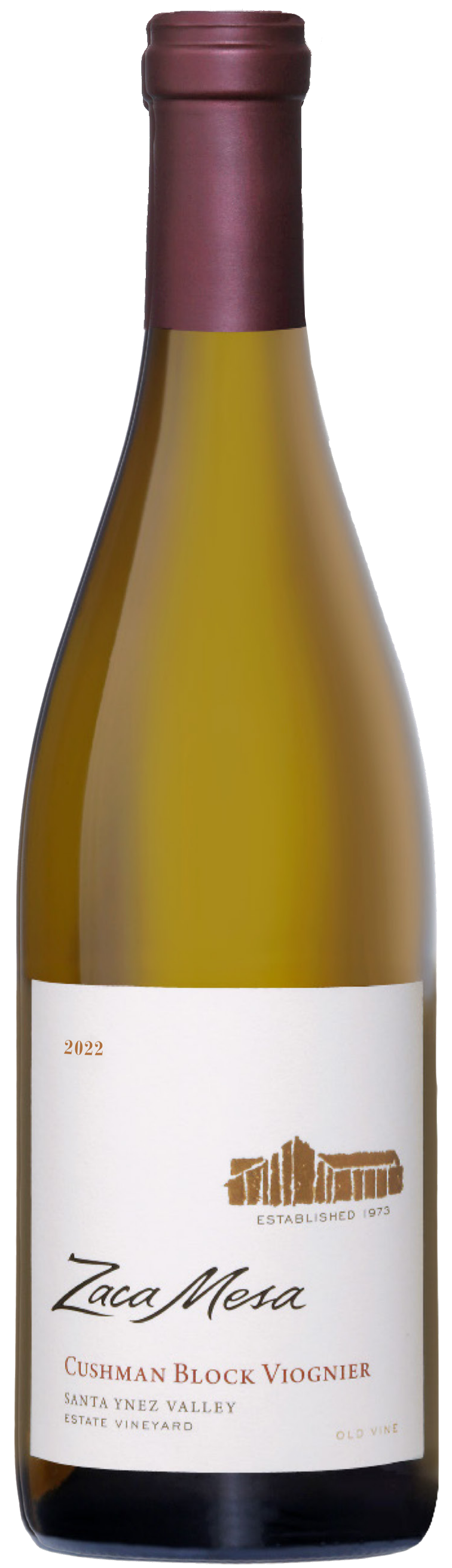 Zaca Mesa Cushman Block Viognier 2022  Front Bottle Shot