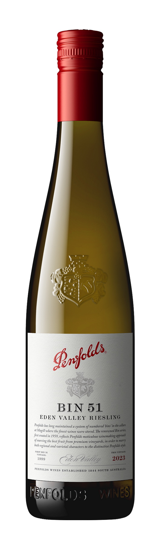 Penfolds Bin 51 Riesling 2023  Front Bottle Shot