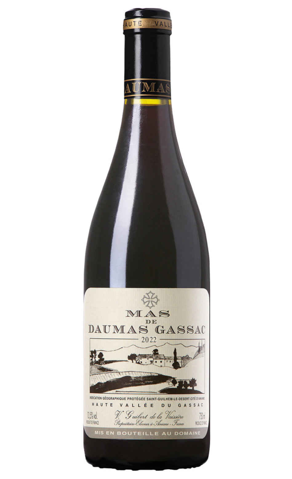 Mas de Daumas Gassac Rouge 2022  Front Bottle Shot
