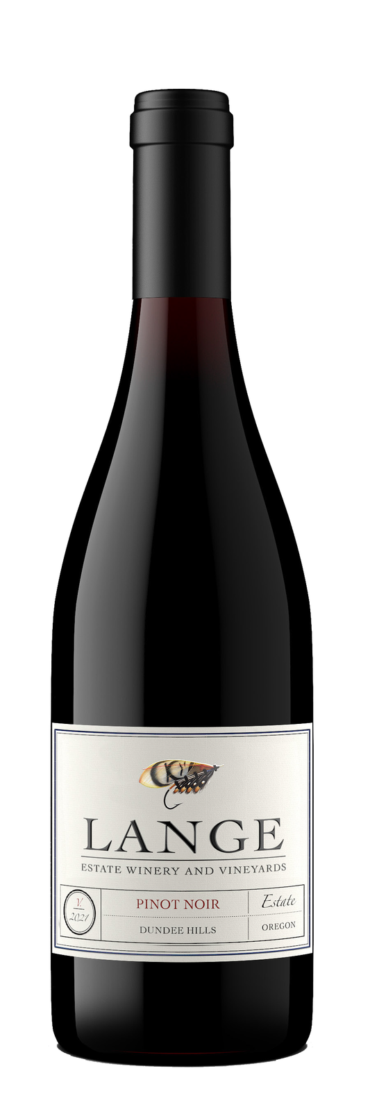 Lange Winery Dundee Hills Estate Vineyard Pinot Noir 2021  Front Bottle Shot