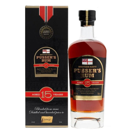 British Navy Pusser's Rum 15 Year 750ml