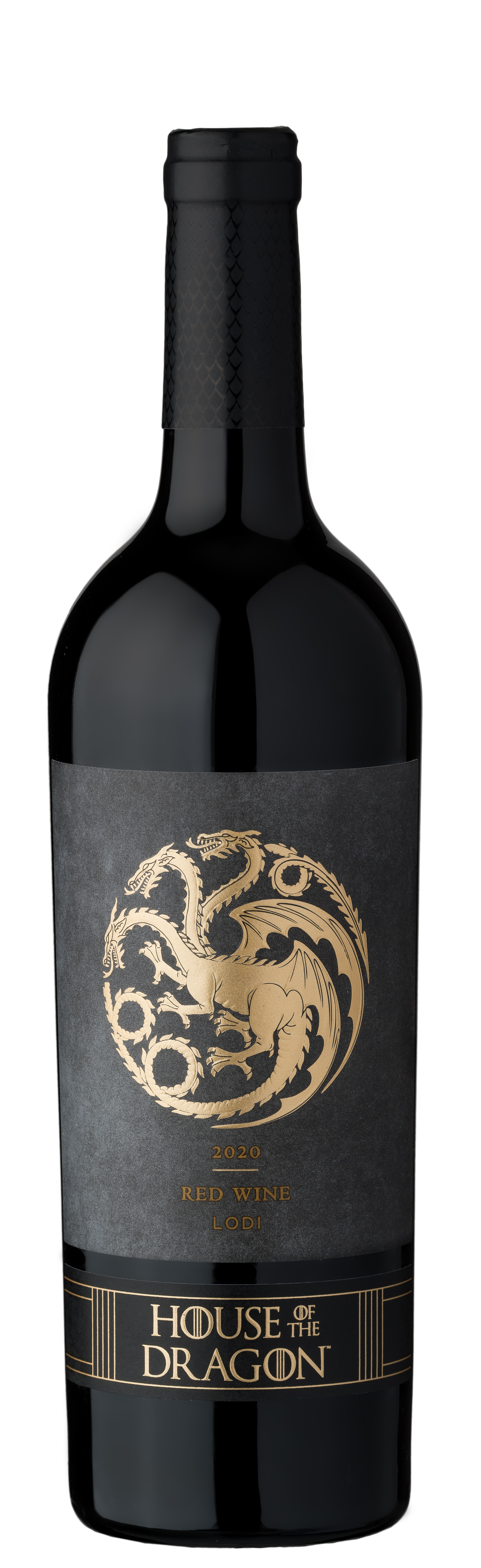 House of the Dragon Red Wine 2020  Front Bottle Shot