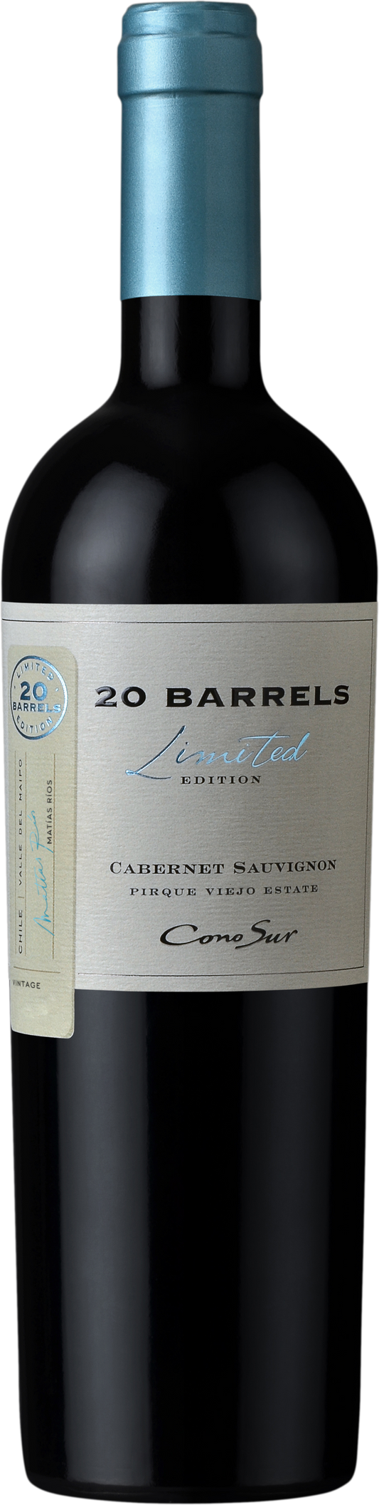 Cono Sur 20 Barrels Cabernet Sauvignon 2018  Front Bottle Shot