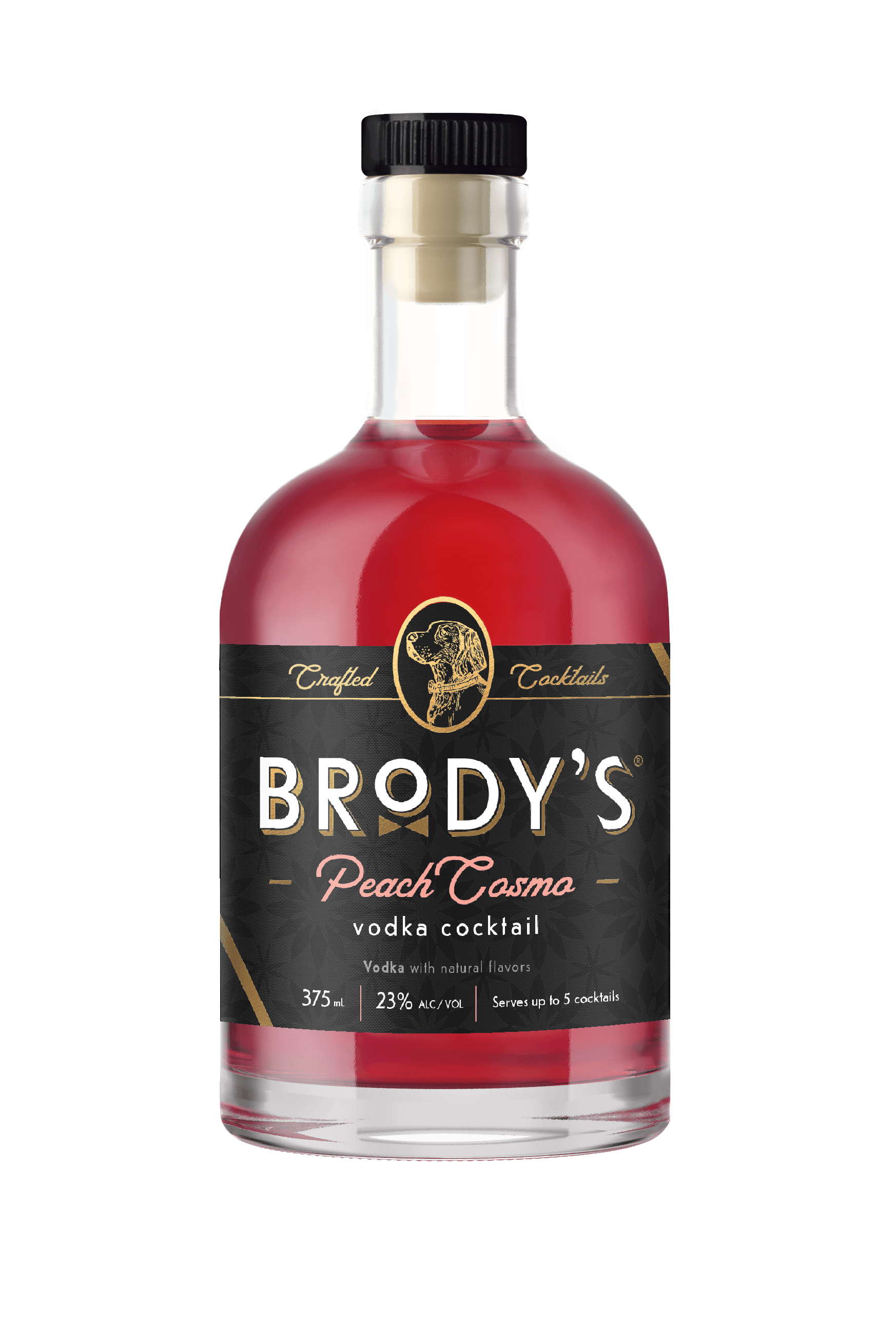 Brody’s Peach Cosmo – Rtd Vodka Cocktail (375Ml)