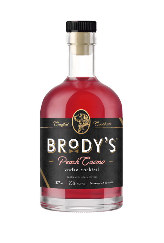 Brody’s Peach Cosmo – Rtd Vodka Cocktail (375Ml)