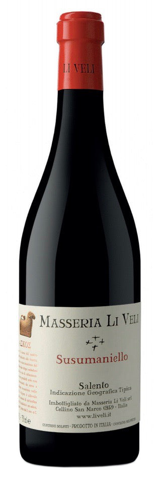 Li Veli Askos Susumaniello 2022  Front Bottle Shot