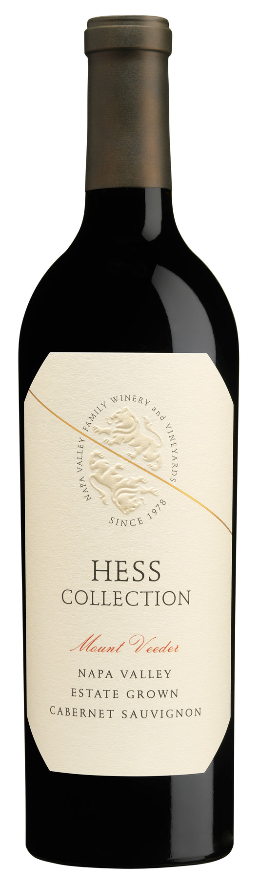 Hess Collection Mount Veeder Cabernet Sauvignon 2021  Front Bottle Shot