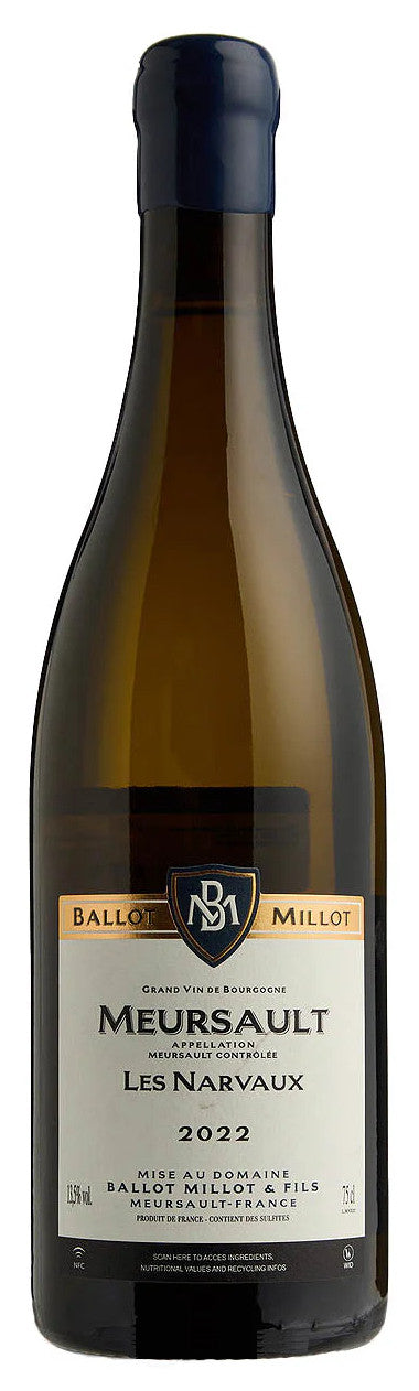 Ballot-Millot Meursault Narvaux 2022  Front Bottle Shot